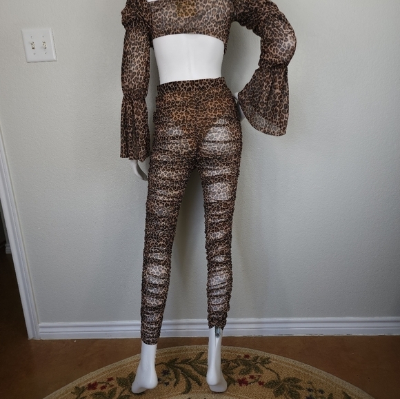 The Obsessed Collection Leopard Print Two Piece Set Lingerie Size S - Picture 8 of 14